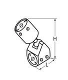 Ball Joint For Bimini Rail Mount A4 For 25MM Part No 8819425