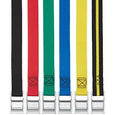 Mixed Webbing Tie Down Set Various Colours And Length 25MM Sold Per Unit Number AK-1010