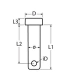 Clevis Pins A4 Stainless ( Various Sizes )